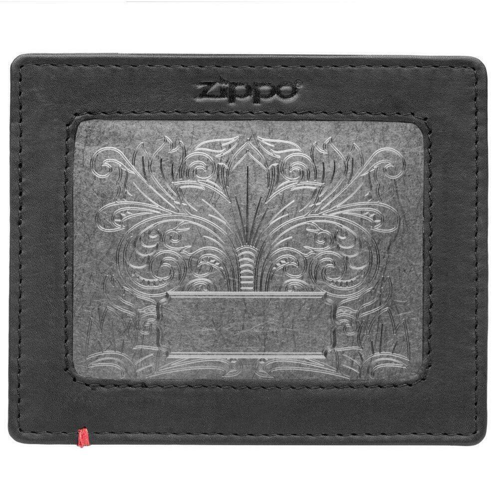 1983 Black Minimalist Wallet- Fandango Metal Plate Design